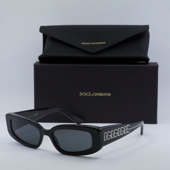 Final Price! Dolce & Gabbana DG4445 501/87  Black /Dark Grey Sunglasses - Picture 1 of 10